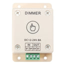 LED Light Dimmer Controller Touch Motion Sensor Control 8A DC 12V-24V For Single Color Strips
