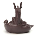 Ceramic Backflow Incense Cone Burner Stick Holder Dragon Lotus Pond Fragrance Fragrant Censer Decor