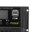 10/20/30A 12V/24V Solar Controller Auto-Adaptive LCD Display PWM Solar Charge Controller Solar Panel Charge Controller