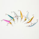 ZANLURE 7Pcs/Set 10cm 9.4g Dive Minnow Fishing Lure Bass Crank Bait Rattle Lure Tackle