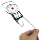 2 in 1 22KG 50LBS Portable Scale Luggage Travel Scale Hanging Suitcase Hook with 1M Flexible Rule