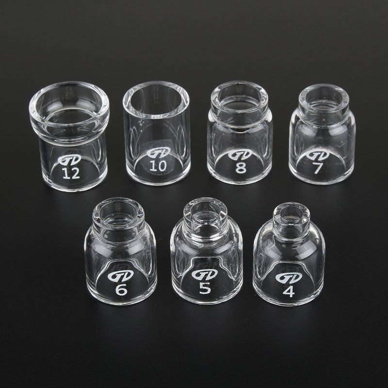 29Pcs TIG Welding Accessories Torch Stubby Gas Slot Glass Cup for WP-17/18/26
