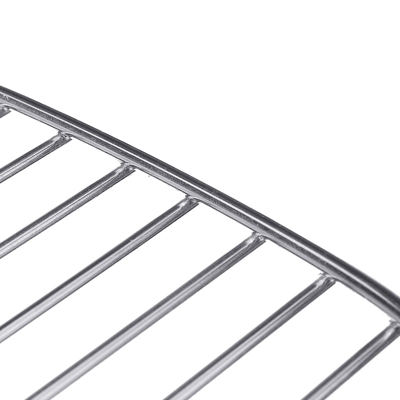 Stainless Steel Air Fryer Baking Tray BBQ Grill Rack w/ Skewers Brush for Cooking Grilling Drying