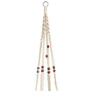 Macrame Flower Pot Planter Holder Basket Hanging Rope with Beads for Home Indoor Outdoor Decorations