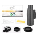 IPRee 60X60 Optical HD Lens Monocular FMC BAK4 Waterproof Telescope Portable Night Vision Outdoor Camping Hiking With Tripod Phone Clip