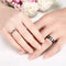 Zircon Crystal Women Mem Couple Gift Ring Stainless Steel Unique Jewelry For Wedding