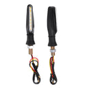 4pcs 15LED Flowing Turn Signal Lights Indicators White&Amber Blinker Motorcycle Universal