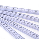 TP 2M Plastic Folding Ruler Straight Ruler Double Scale 10 Locking Joints 200cm Portable Carpenter Measuring Tools