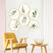 Miico FX82021 2PCS Plant Photo Frame Decorative Sticker Home Decorative Wall Sticker Removable Sticker