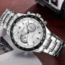 CURREN 8020 Stainless Steel Band Casual Style Quartz Watch 3ATM Waterproof Men Watch