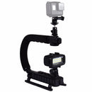 PULUZ PU3006 U-Grip C-shaped Hand Grip Camera Stabilizer Steadycam Holder Phone Clamp for DSLR