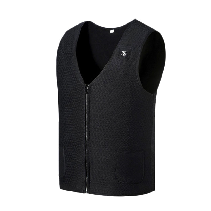 Electric Vest Heated Cloth Jacket USB Thermal Warm Heated Winter Body Warmer Ski