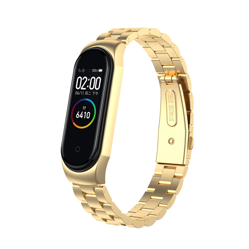 Bakeey Anti-lost Design Chain Bracelet Replacement Watch Band for Xiaomi Mi Band 4&3 Smart Watch