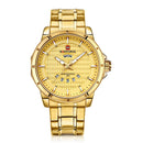 NAVIFORCE 9115 Men Watch Luxury Stainless Steel Strap Fashion Quartz Wrist Watch