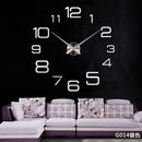 Creative Personality Simple Fashion Wall Clock 3d Acrylic Mirror Wall Stickers Clock Living Room Diy Wall Clock
