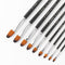 BGLN 803 9 Pcs/set Nylon Hair Oil Paint Brush Round Painting Brush For Watercolor Oil Acrylic Brush Pen pincel para pintura School Students Art Supplies