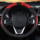 Breathable 38cm PU Leather Non-slip Car Steering Wheel Covers for Toyota/Honda/Nissan/Mazda