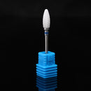 3/32'' White Ceramic Nail Drill Bits Polish File Nail Art Manicure Tools