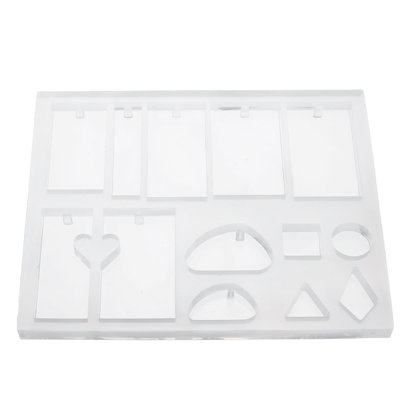 83Pcs DIY Silicone Molds Making Jewelry Pendant Resin Casting Mould Tool W/ Bag