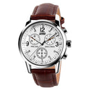 SKMEI 9070 Fashion Men Quartz Watch Casual Steel Business Wristwatch