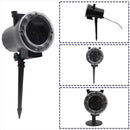 Christmas Light Laser Projector Animation Effect Light IP65 Remote Outdoor Halloween 12 Patterns Lamp Snowflake/Snowman