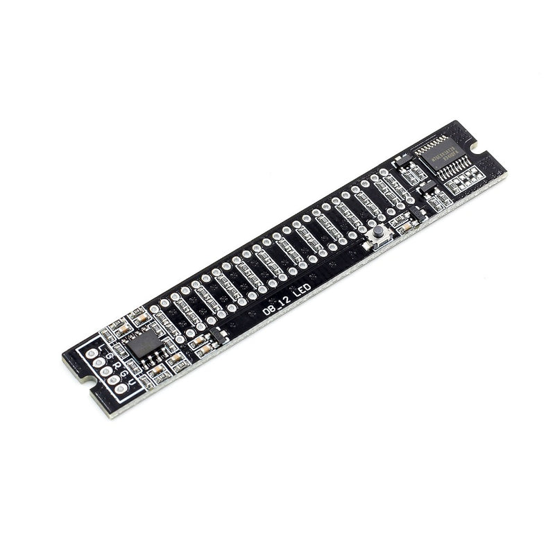 Mini Dual 12 Level Indicator VU Meter Stereo Amplifier Board Adjustable Light Speed Board with AGC Mode