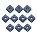 Drillpro 10pcs HRC45 Blue Nano CNMG120408-MA US735 Carbide Insert for MCLNR/L Turning Tool Holder
