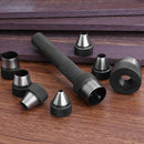 10pcs Heavy Duty Hollow Punch Kit Set Gasket Leather Rubber Punching DIY Leather Craft Tool Perforating Tools
