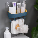 Bathroom Shelf Organizer Bath Shower Gel Shampoo Holder Storage Rack Punch Free