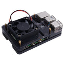 5-Layer Black/Transparent/RGB Colorful Acrylic Case Compatible ICE Tower Cooler for Raspberry Pi 4B with 4010 Cooling Fan