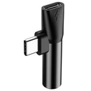 Baseus 2 in 1 Metal Type-c to Type-c Charging 3.5mm Audio Jack Adapter Converter for Xiaomi Huawei