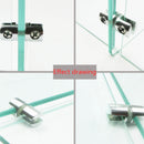 4pcs Shelves Support Brackets Clamp For Glass Wooden  Acrylic Shelves Hold 6-10 mm