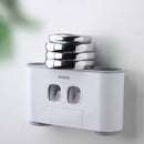 Ecoco Bathroom Automatic Toothpaste Dispenser Toothpaste Squeezer Wall Paste Mounted Toothbrush Holder Bathroom Accessories Set