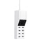 Upgrade Version Multiple USB Charger Intelligent 8-Port Desktop Charger Wireless Charger Charging Station Multi Port Travel Fast Wall Charger Hub Display Real-time Current