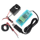 PZEM-004T 0-100A AC Communication Box TTL Serial Module Voltage Current Power Frequency Modbus-RTU With Case
