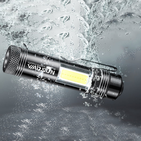 WARSUN Zoom-8 14500 AA EDC Flashlight Mini LED Torch IPX6 Every Day Carry Keychain Light