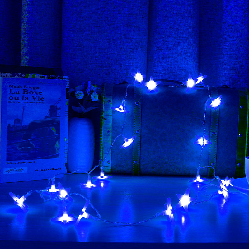 KCASA 3M 30 LED Frosting Star String Lights LED Fairy Lights for Festival Christmas Halloween