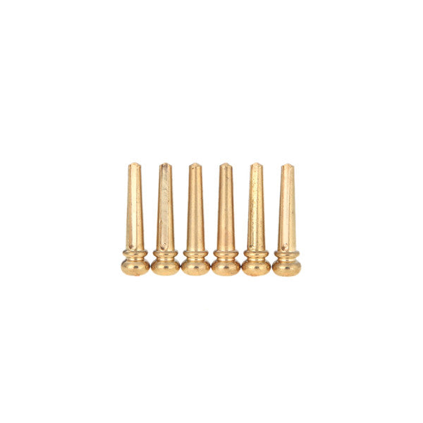 6pcs Durable Metal Brass Bridge Pins for Acoustic Guitar Golden Accessories