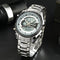 STRYVE S8016 Stainless Steel Calendar Stopwatch Chrono Alarm LED Dual Display Digital Watch