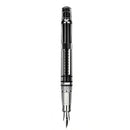 Wingsung 698 Piston Transparent Fountain Pen 0.38/0.5mm Fine Nib For Office School With Storage Bag