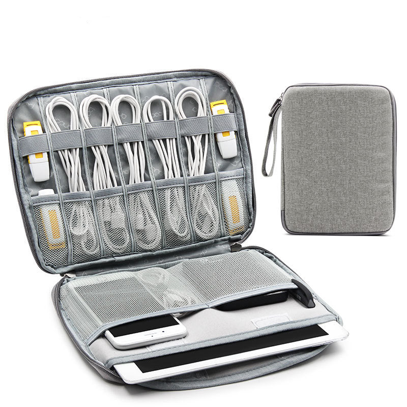 Boona 27cm*20cm Digital Accessories Storage Bag U Disk Memory Card USB Cable Tablet Organizer Travel Bag