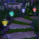 2pcs Solar Powered RGB / White LED Outdoor Ground Stake Light Lawn Landscape Garden Patio Yard Decor