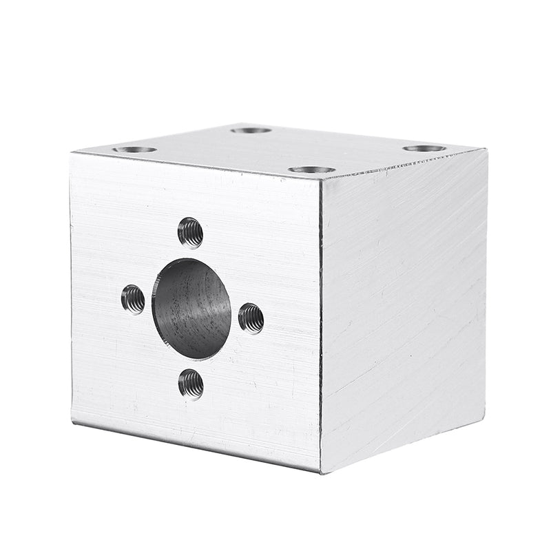 T8 Nut Aluminum Alloy Silver Housing Bracket with 2Pcs Screws for 3D Pritner Lead Screw