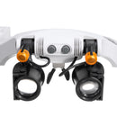 LED Magnifying Head Mount Magnifier Interchangeable Loupe with 7 Group Replaceable Lenses Loupe
