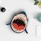 Creative Wooden Hang Clock Shark Shape Wall Watch Silent Mute Clock for Kids Bedroom Wall Decoration Wall Clock