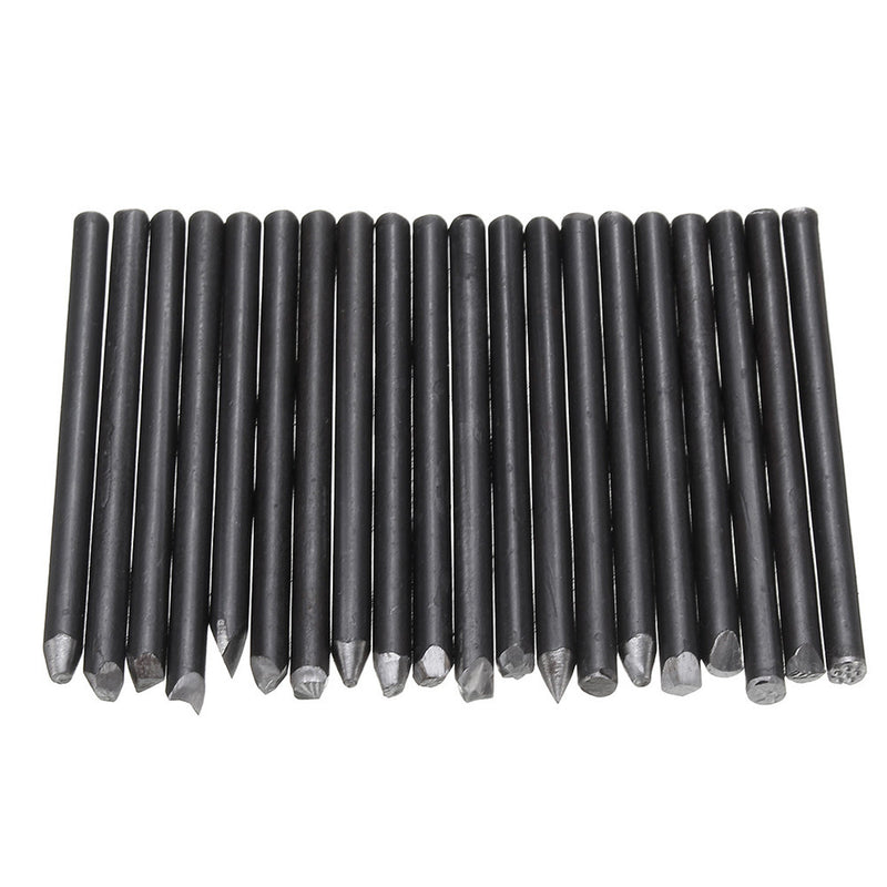 20pcs Assorted Punches for Jewelry Flower Punch Stamp Steel Stamp Punch Tool