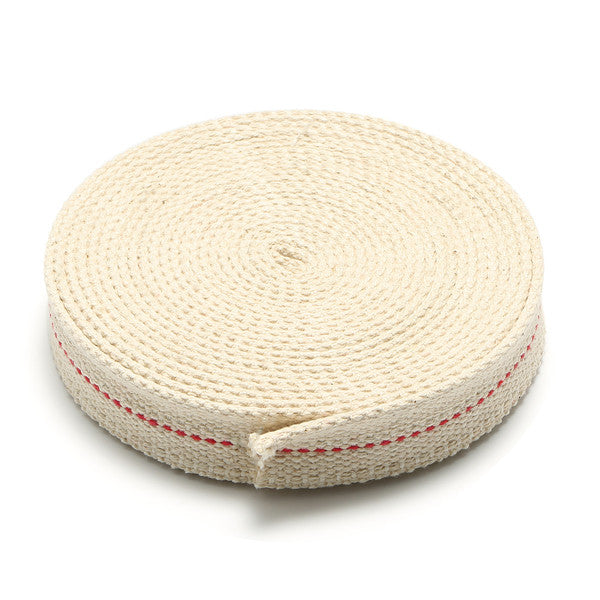 7/8 Inch Flat Cotton Wick 15 Foot Length Wick For Oil Lamps and Lanterns 4.5M