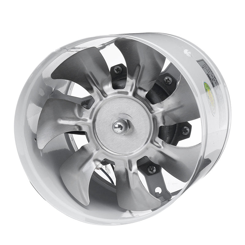 40W 6Inch Inline Duct Fan Booster 150mm Exhaust Blower Air Cooling Vent Ventilation Fan 1080m/ h