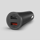Xiaomi Car Charger Fast Dual Port Charging 37W Streamlined Black Matte
