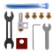 MK10 All Metal Hotend Kit with  MK10 Extruder+0.4mm+0.6mm Brass Nozzle+PTFE Tube+Wrench Set for 3D Printer